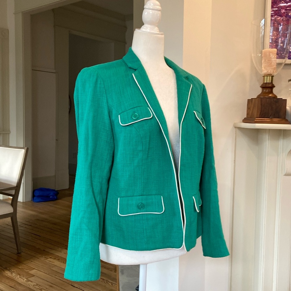 COLDWATER CREEK KELLY GREEN SPRING
JACKET SZ 10